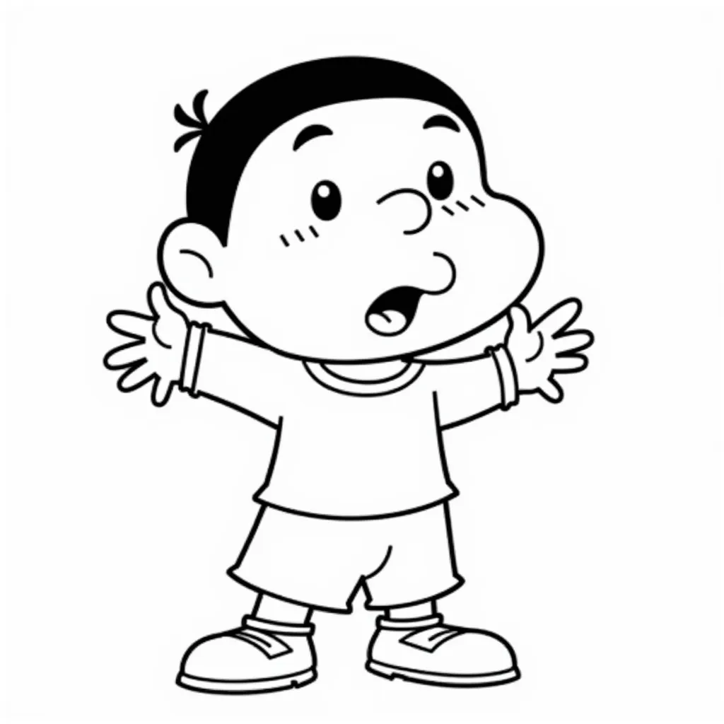 Crayon Shin chan coloring pages