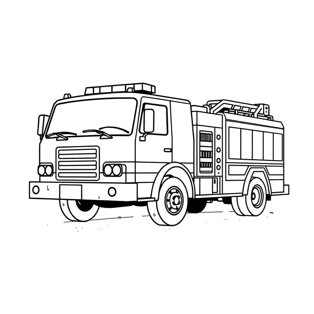 消防车 صفحات التلوين