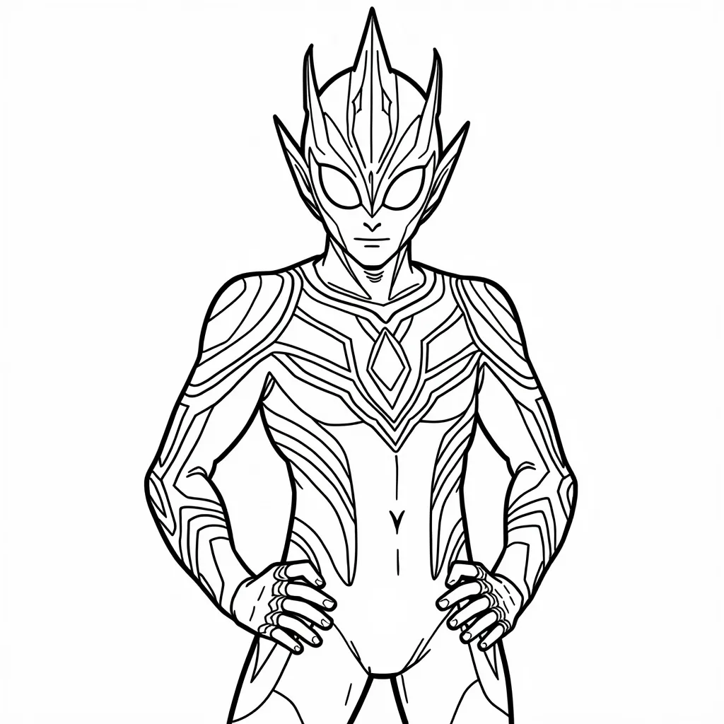 Ultraman 赛罗 coloring pages