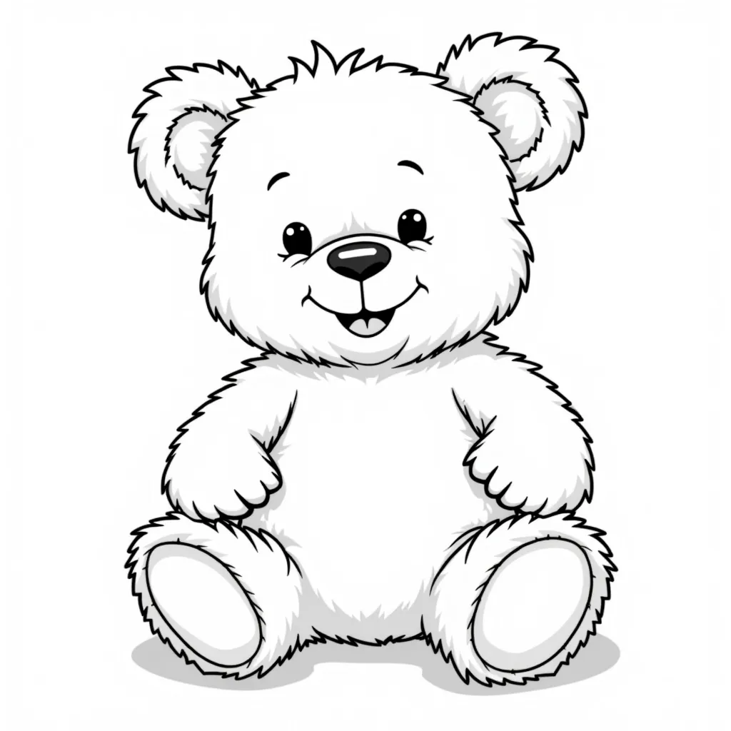 Teddy coloring pages