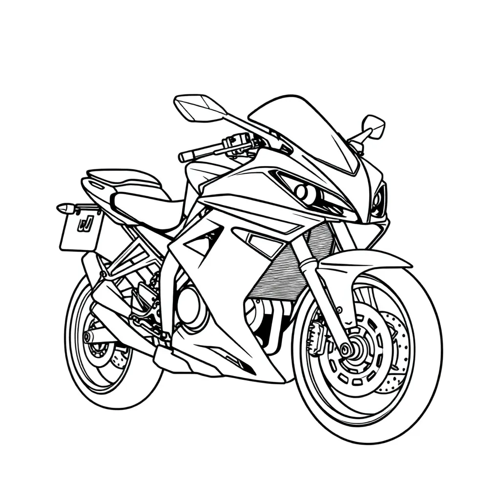  Kawasaki Ninja 1000SX صفحات التلوين