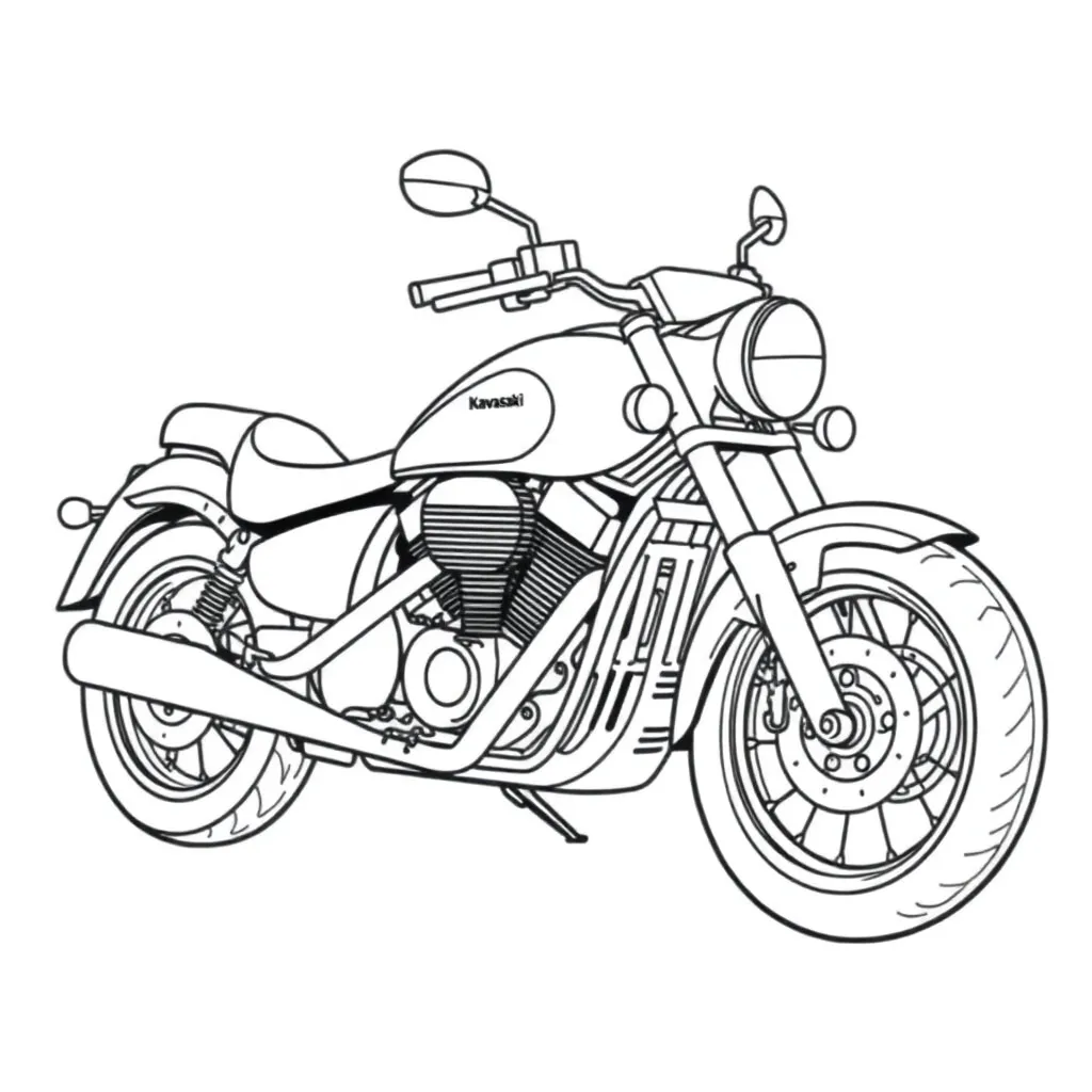  Kawasaki Vulcan 900 Classic صفحات التلوين
