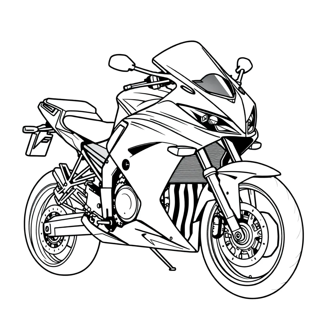  Kawasaki Ninja 650 صفحات التلوين