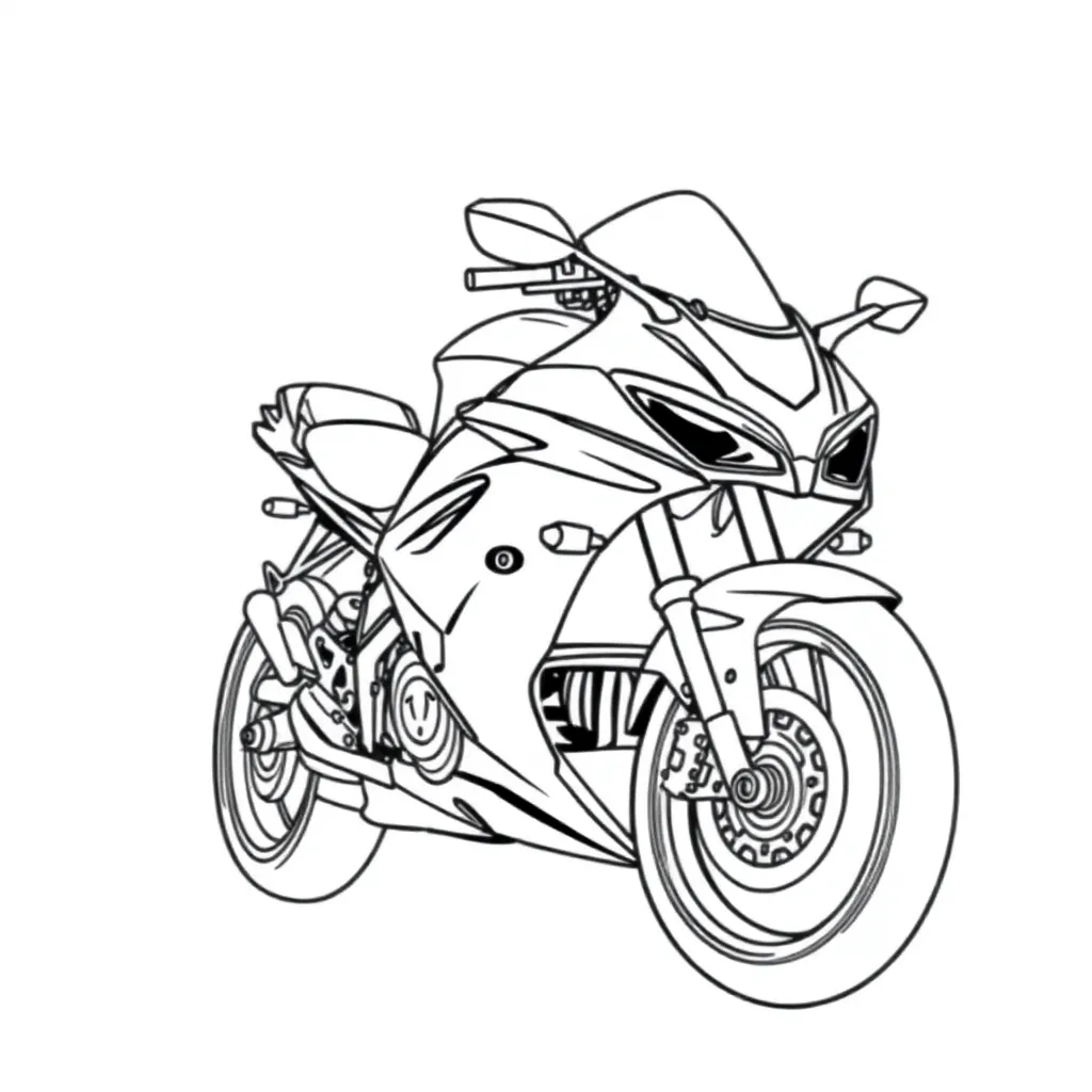  Kawasaki Ninja H2 صفحات التلوين