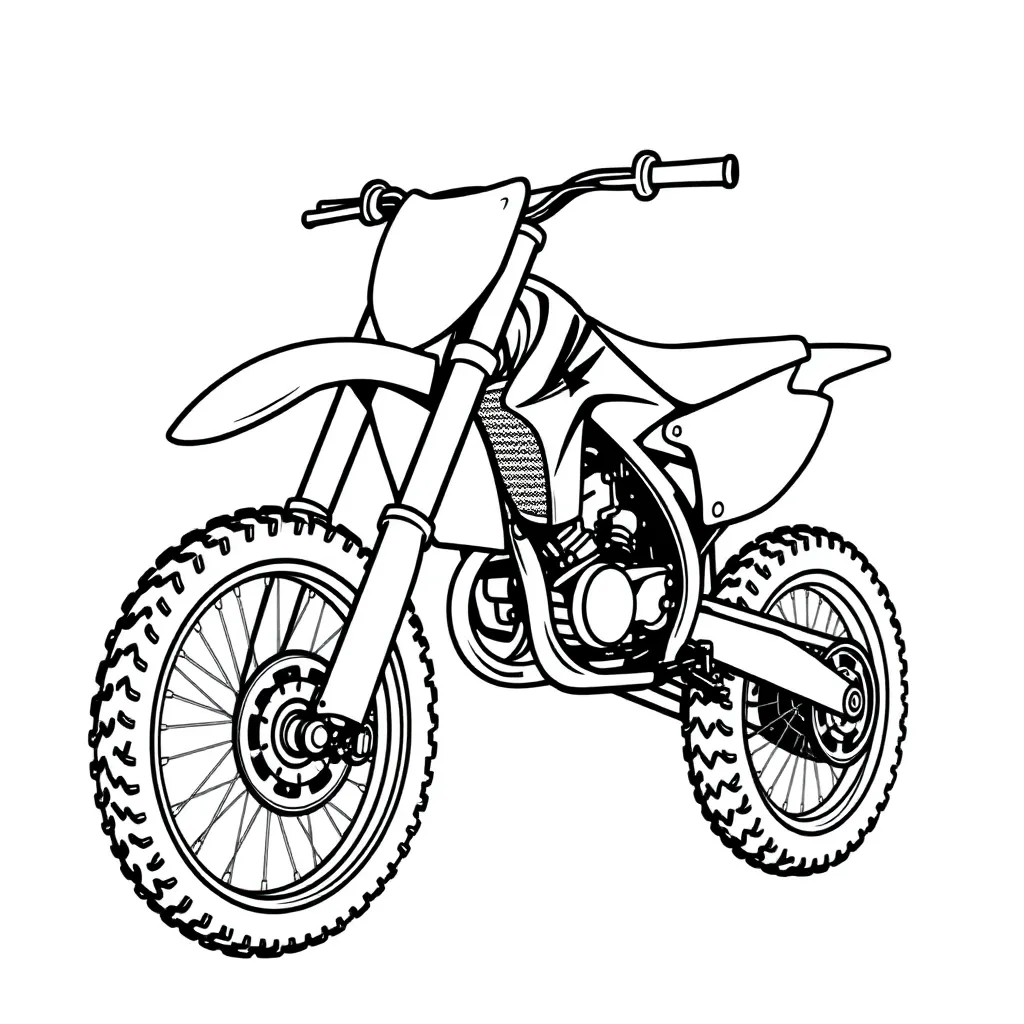  Kawasaki KX65 صفحات التلوين
