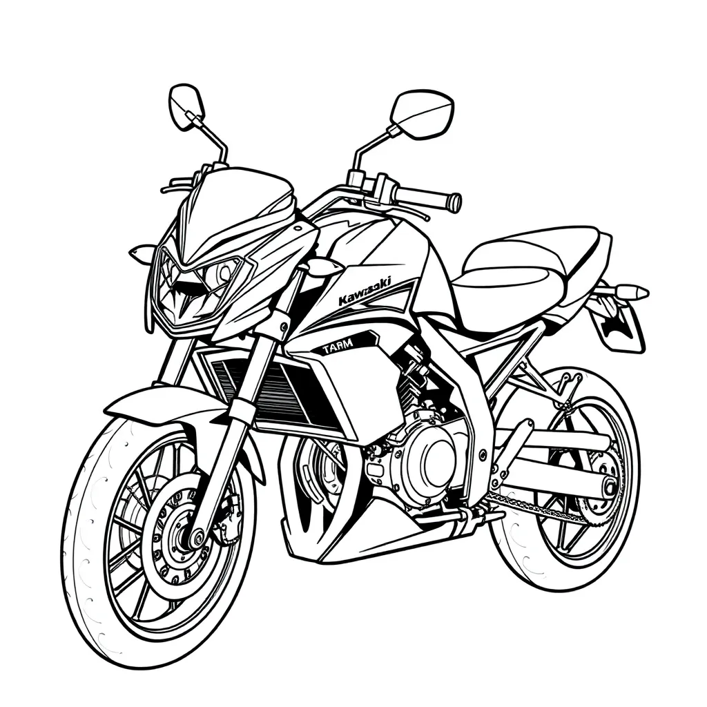  Kawasaki Eliminator SE صفحات التلوين