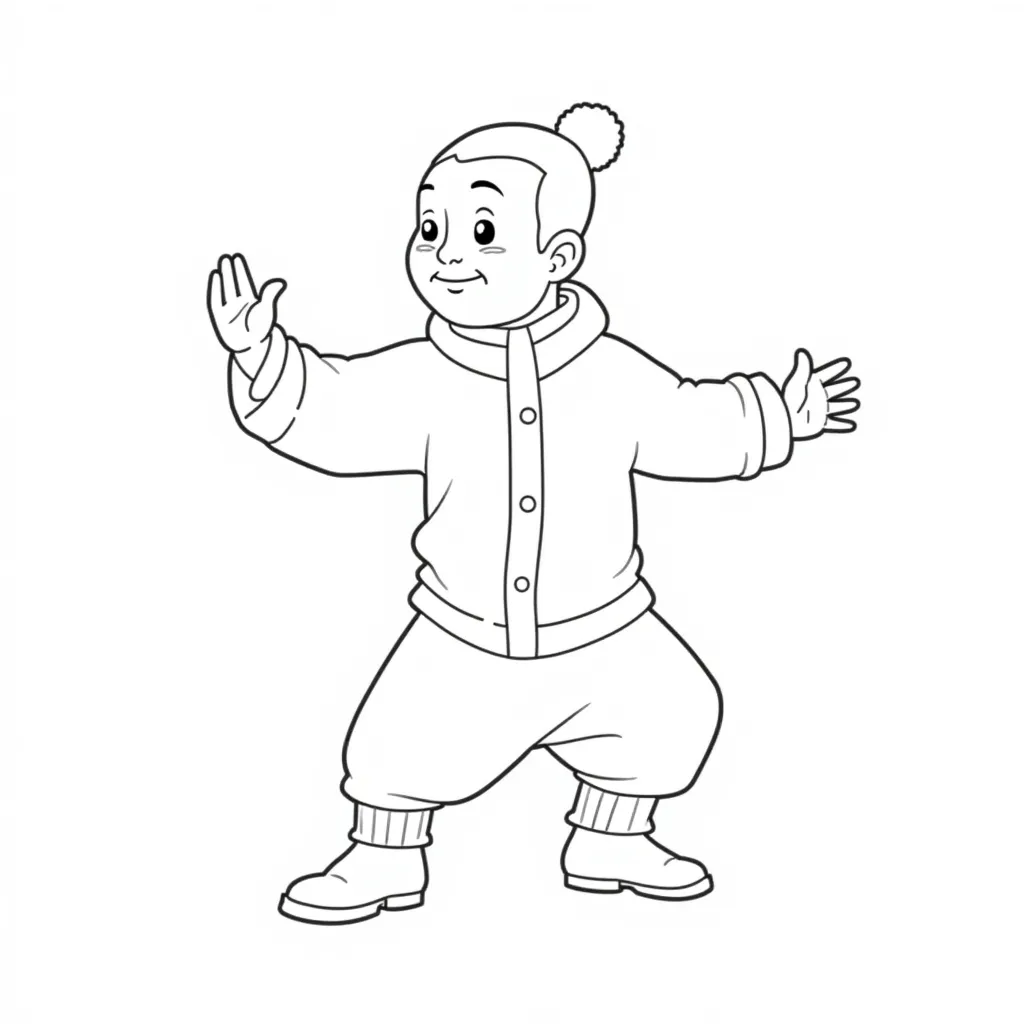 杨兆梦跳舞 coloring pages