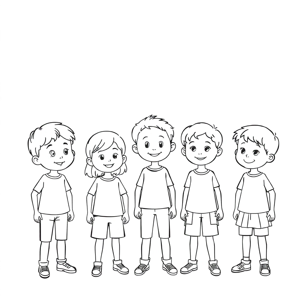 five صفحات التلوين
