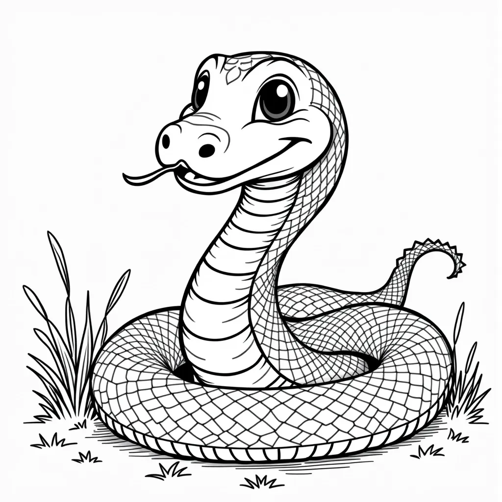 year of snake coloring pages