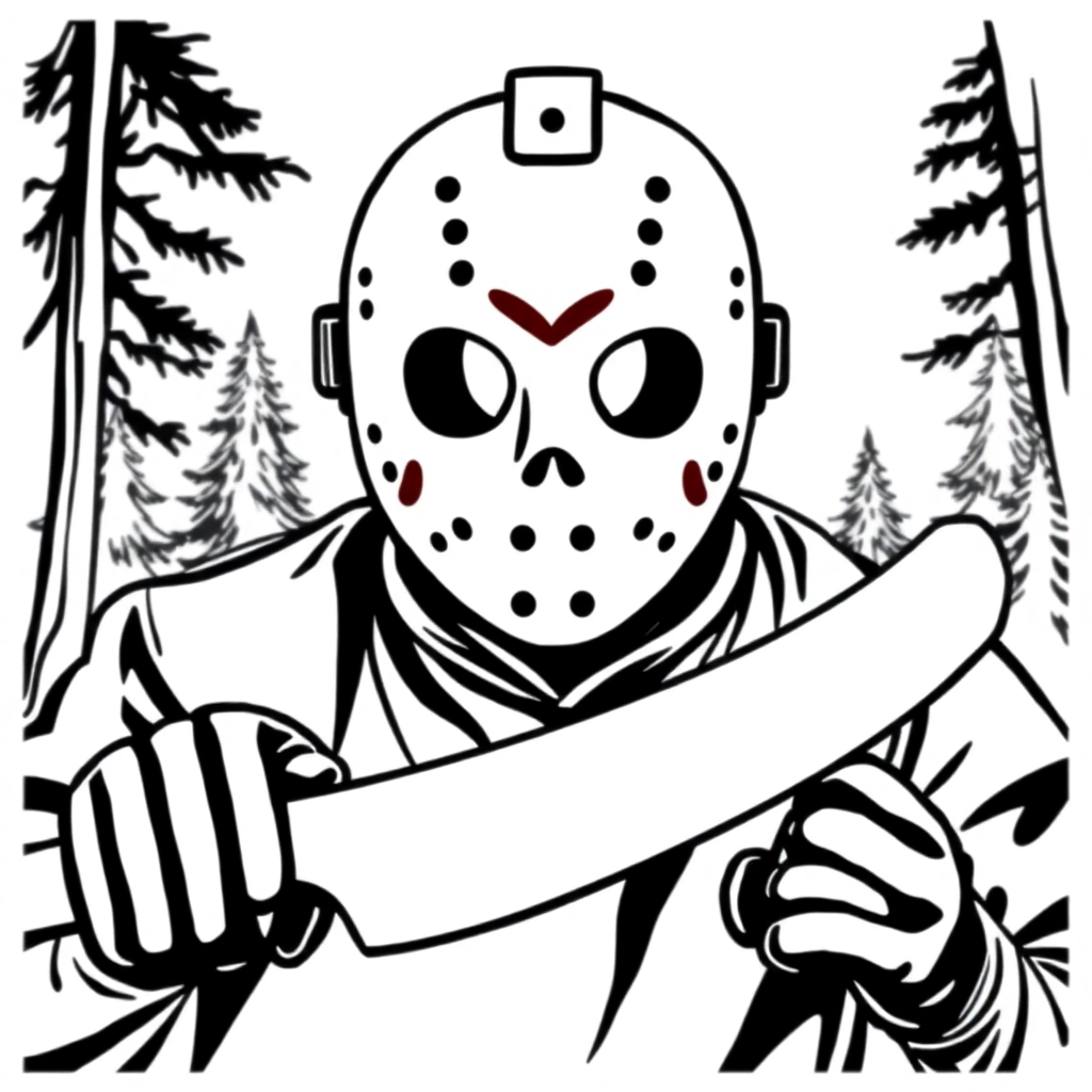 friday the 13th صفحات التلوين