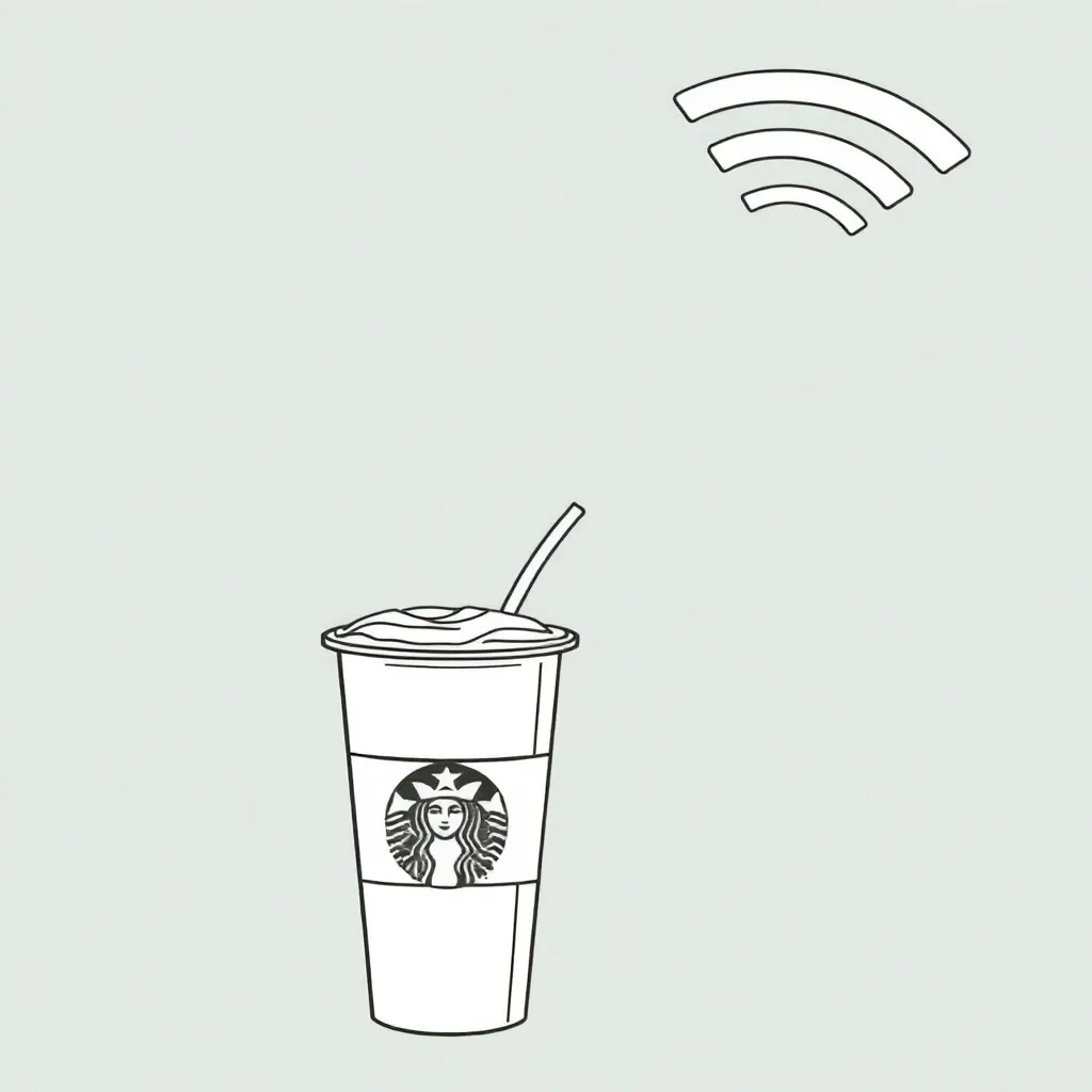  Starbucks Wifi صفحات التلوين