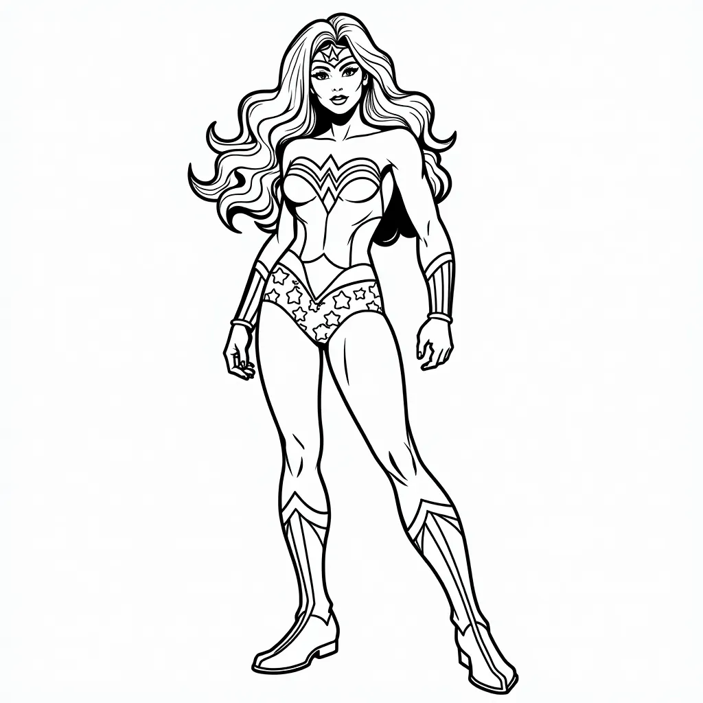 Wonder Woman coloring pages