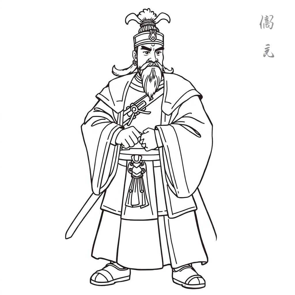 삼국지  조조 전체모습 صفحات التلوين