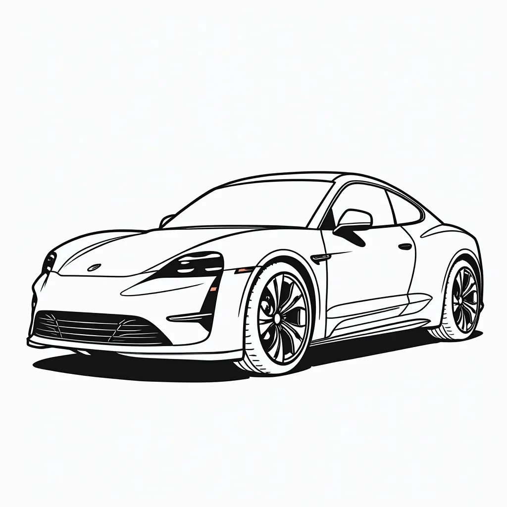 xiaomi su7 car coloring pages