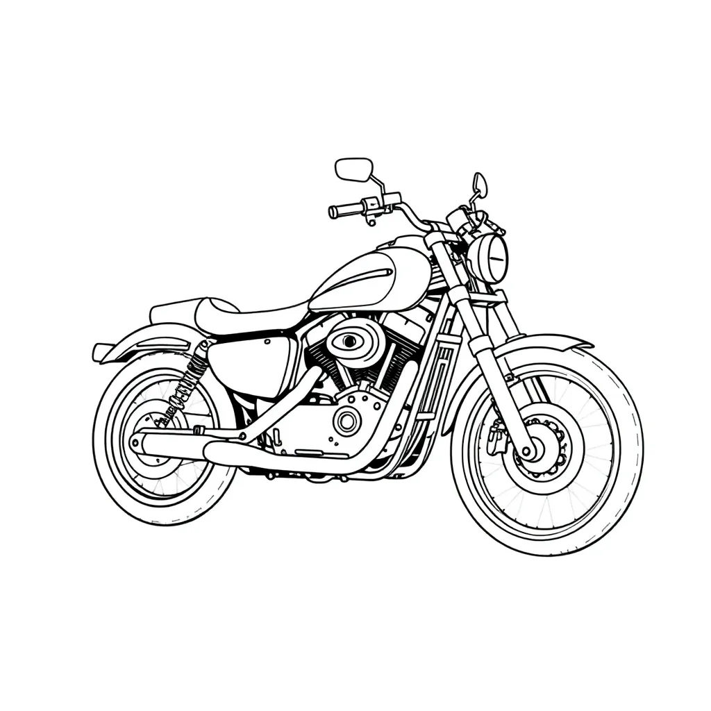  harley davidson Sportster S Páginas para Colorear