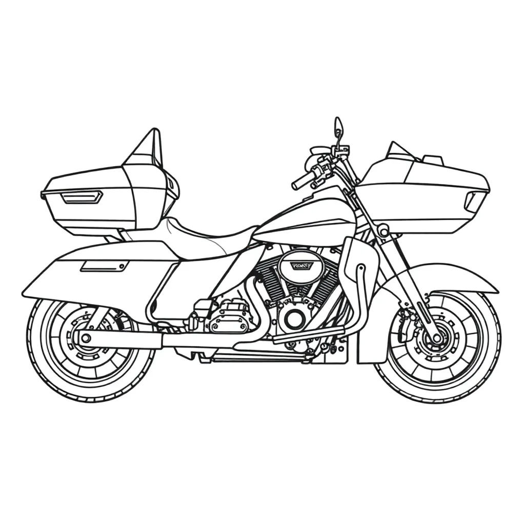  harley davidson Ultra Limited صفحات التلوين