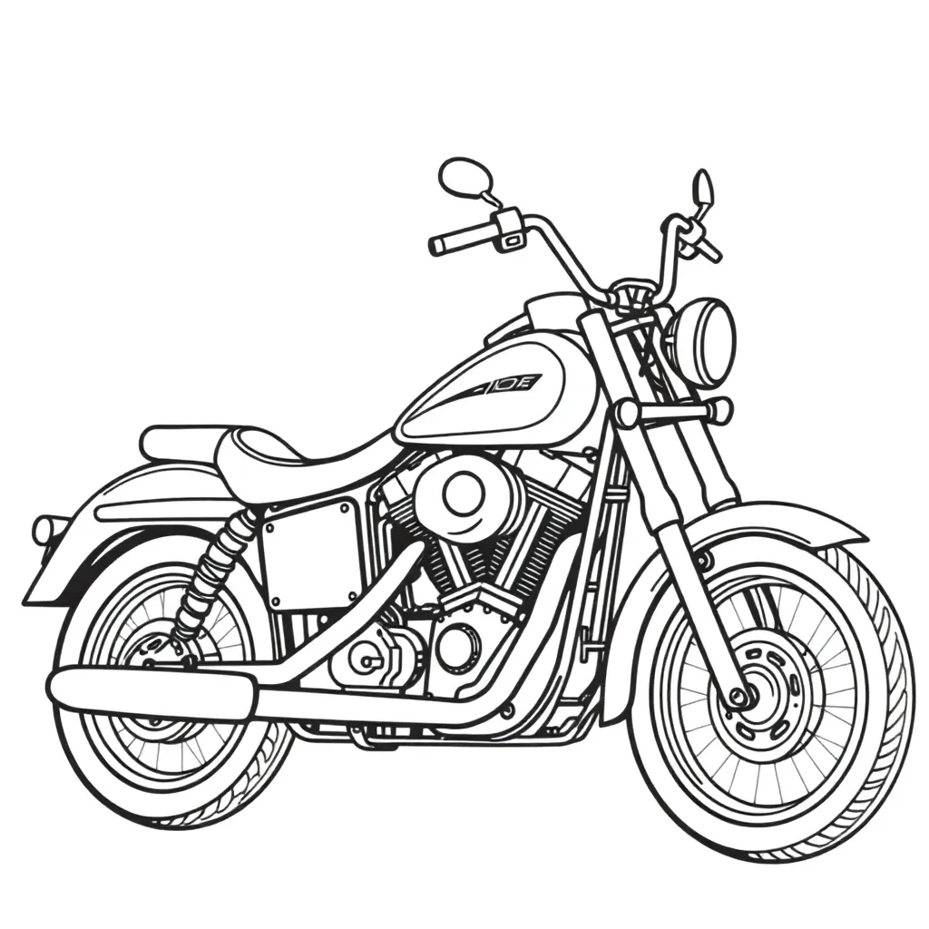  harley davidson Heritage Classic صفحات التلوين