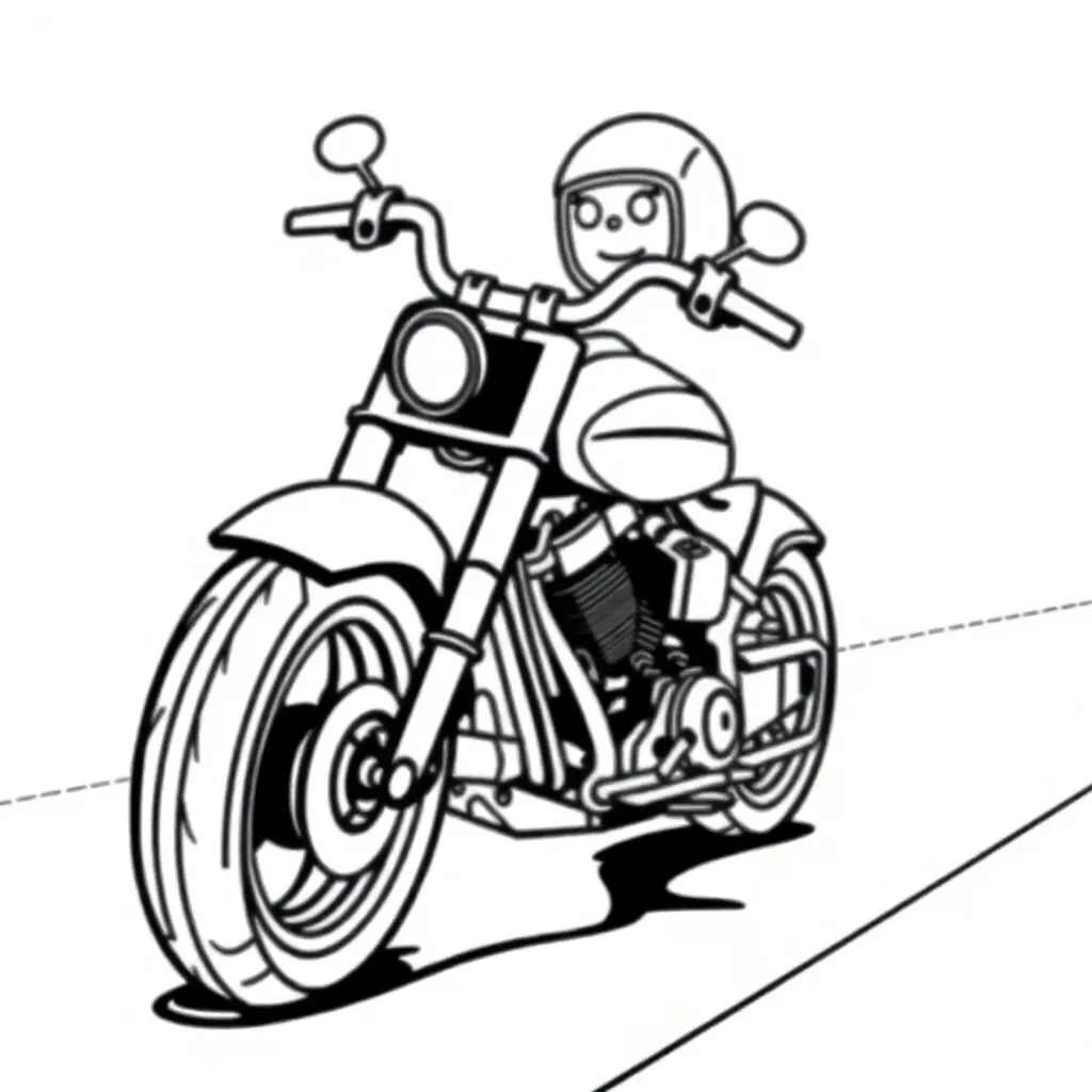  harley davidson Street Bob صفحات التلوين