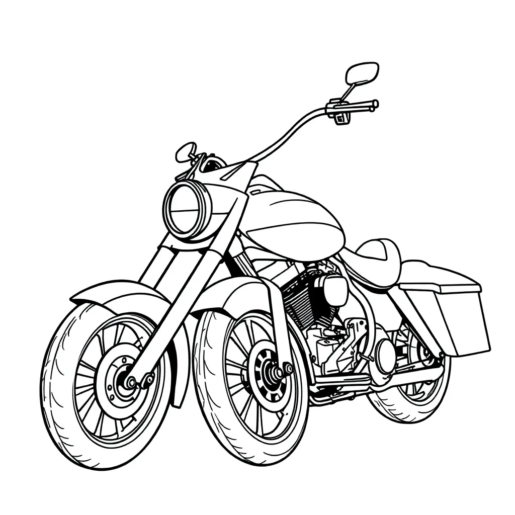  harley davidson Street Glide صفحات التلوين