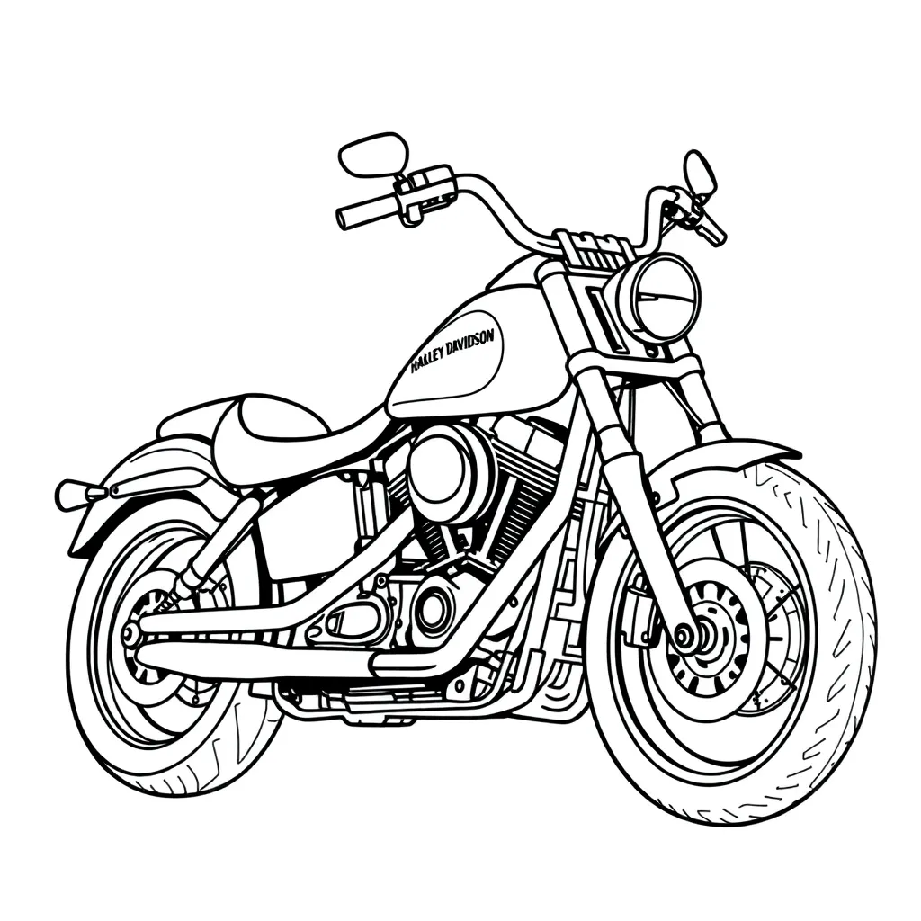  harley davidson Low Rider ST صفحات التلوين