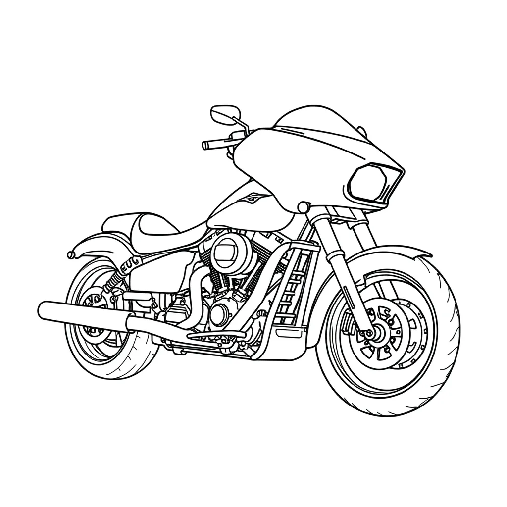  harley davidson Road Glide صفحات التلوين