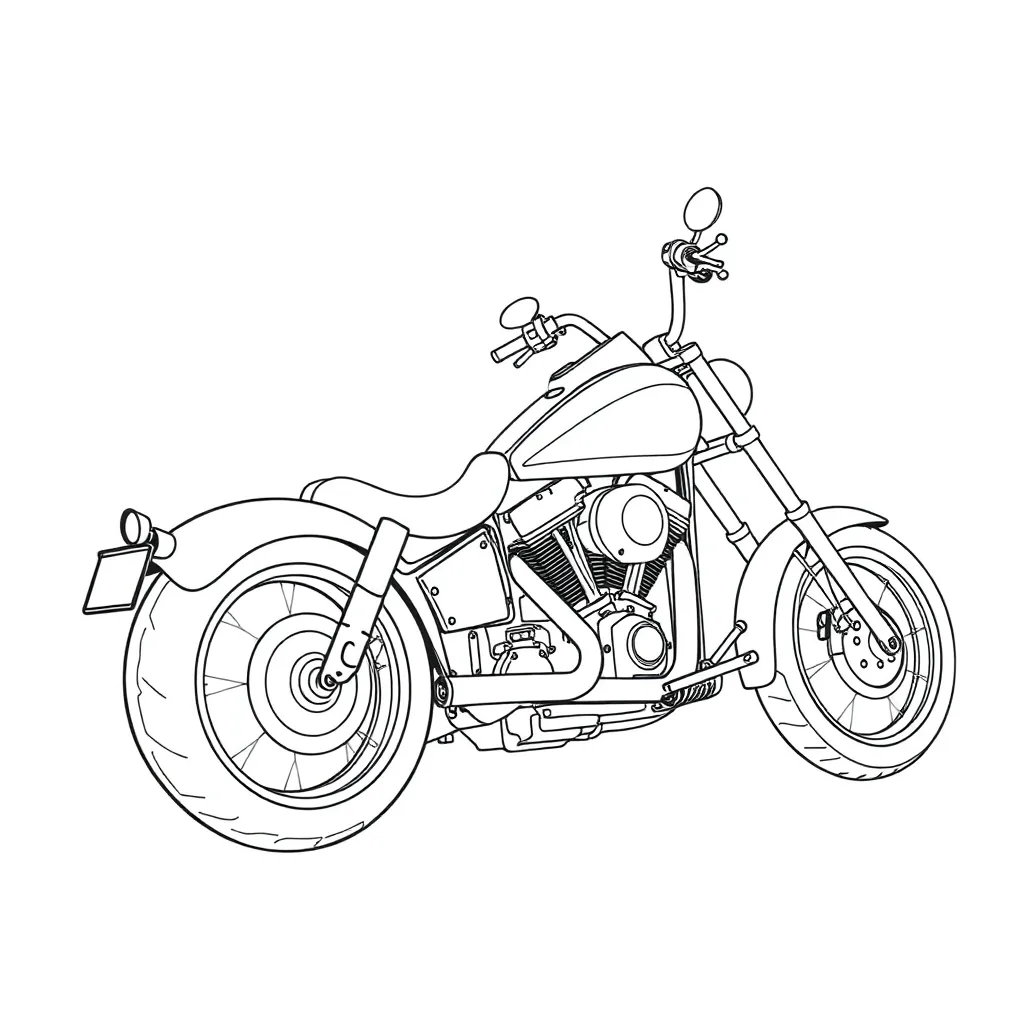  harley davidson Low Rider S صفحات التلوين