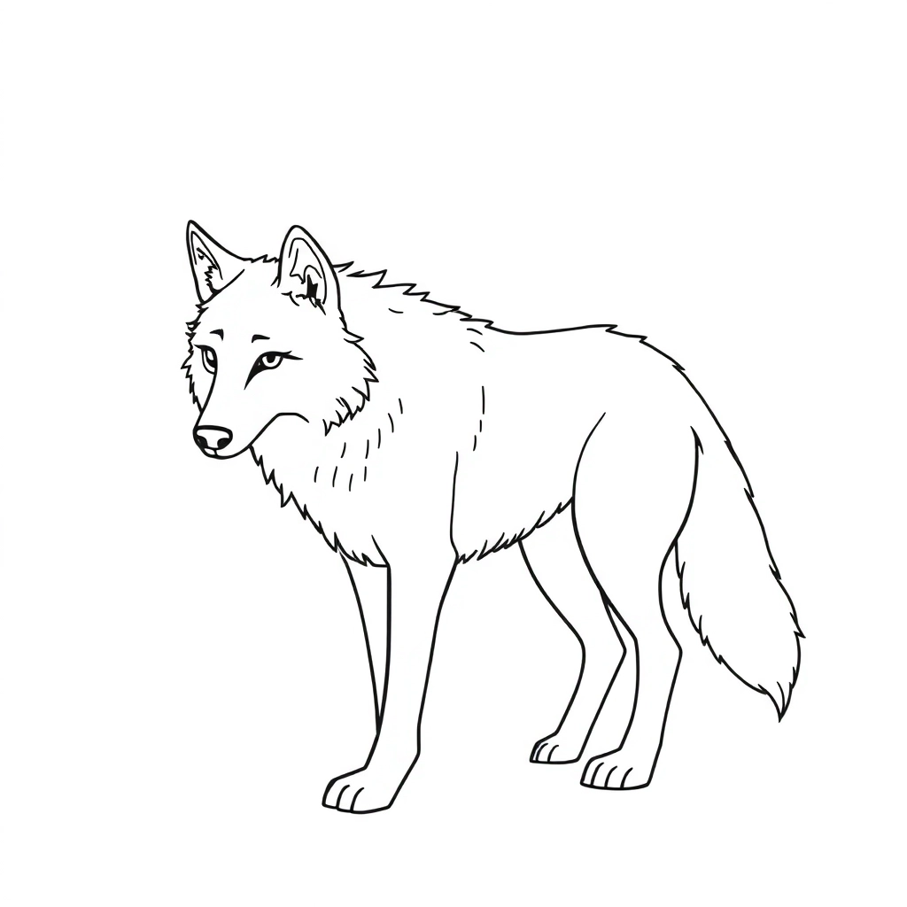 wolf coloring صفحات التلوين