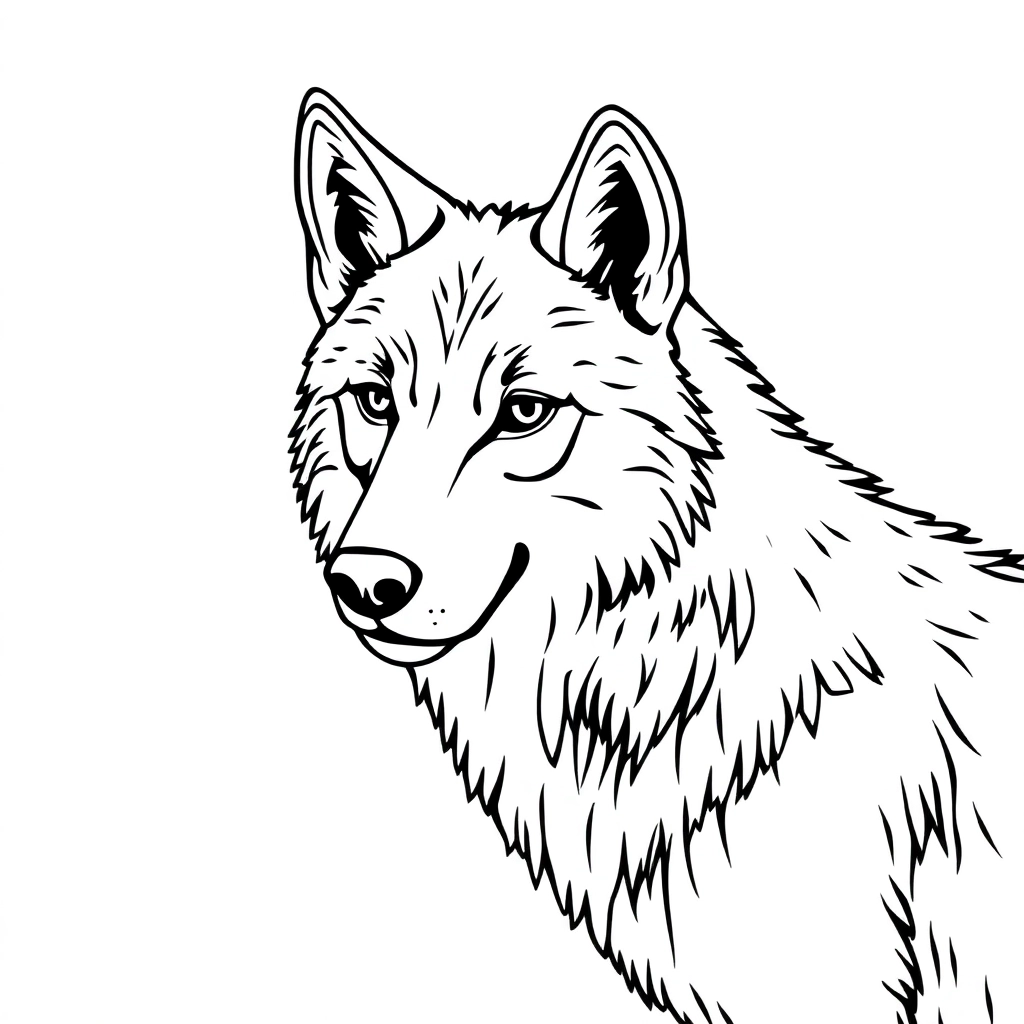 wolf coloring صفحات التلوين