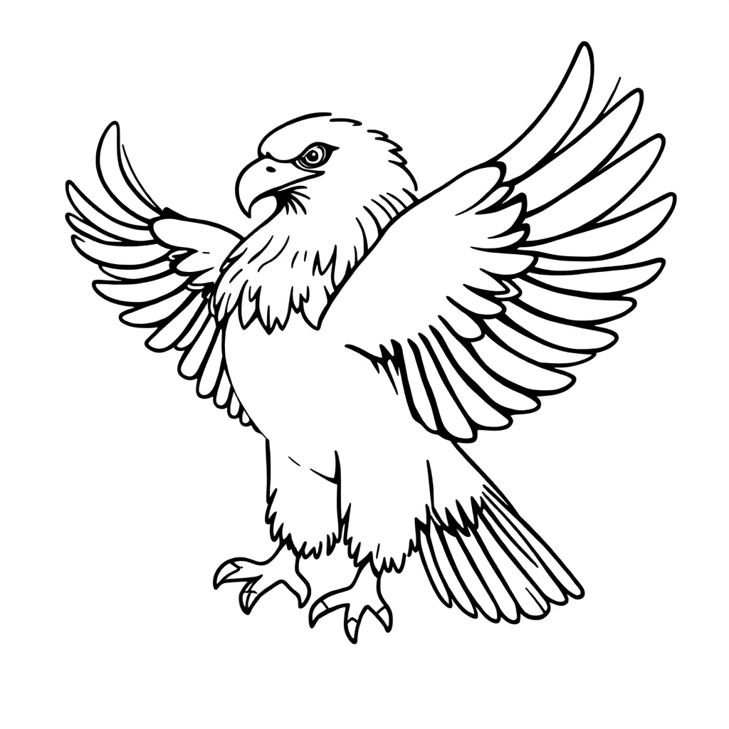 Eagle coloring صفحات التلوين