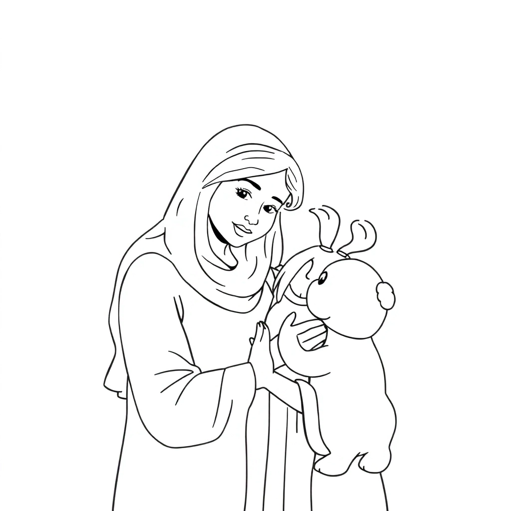 happy mother صفحات التلوين