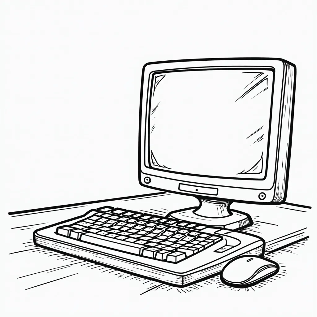 computer coloring pages