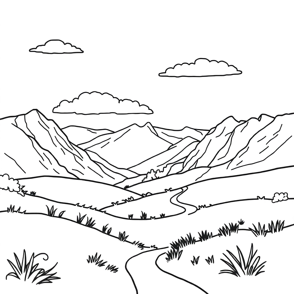 风景 صفحات التلوين