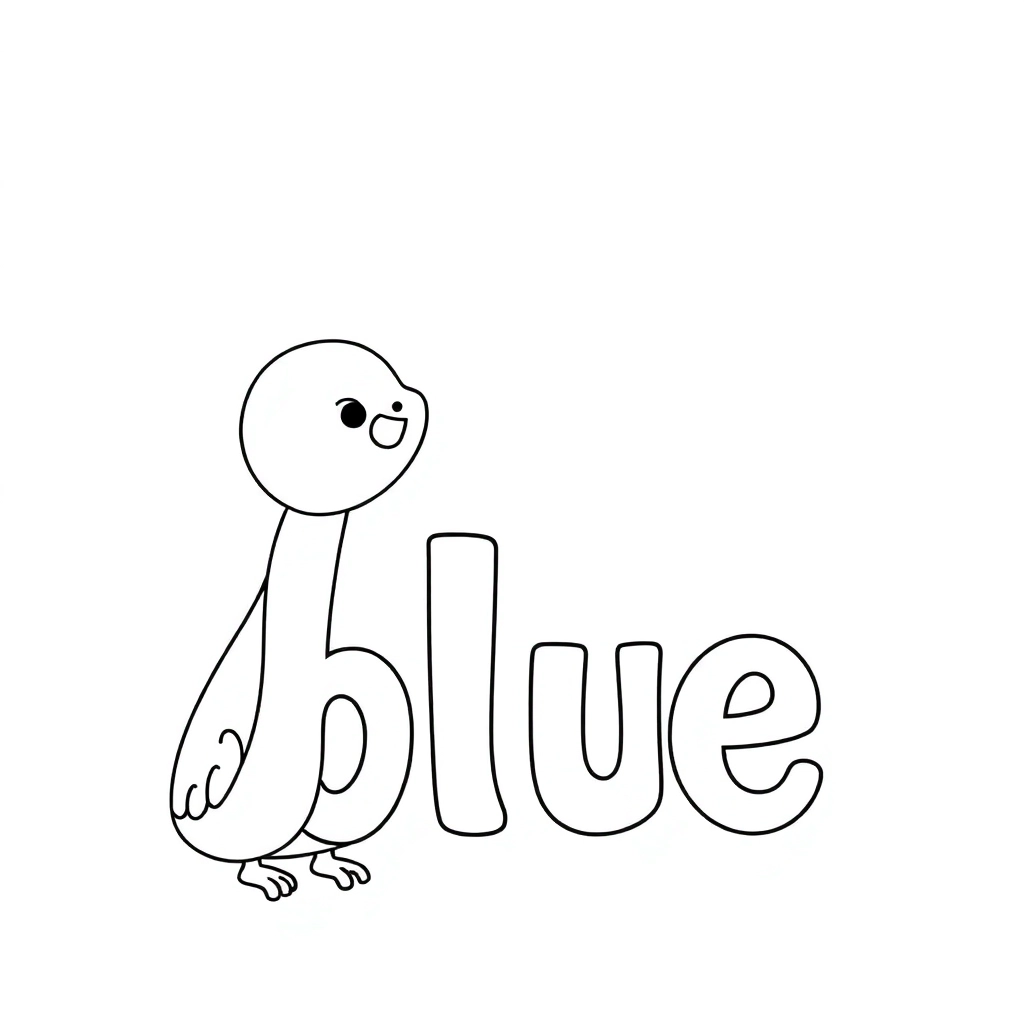 blue صفحات التلوين