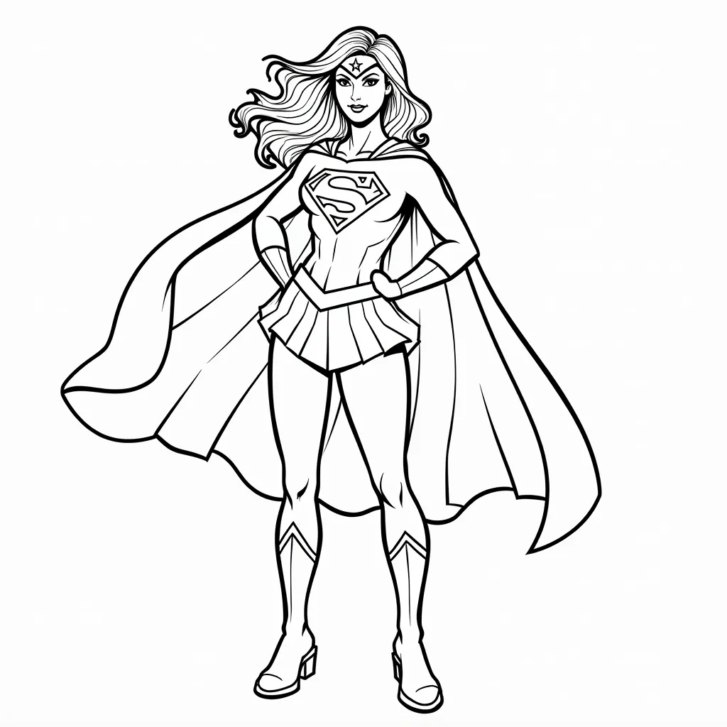 superwoman coloring pages