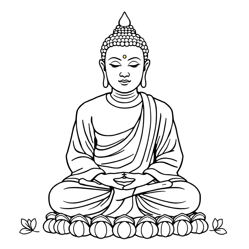 Buddha صفحات التلوين