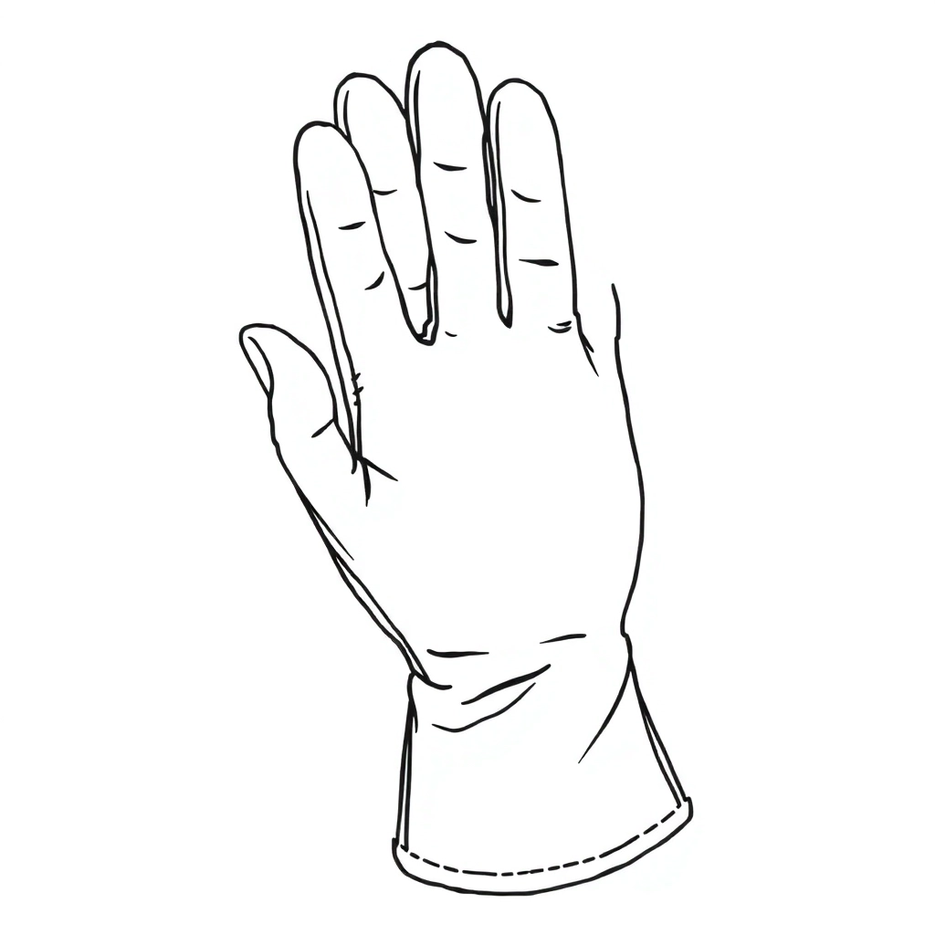 glove صفحات التلوين