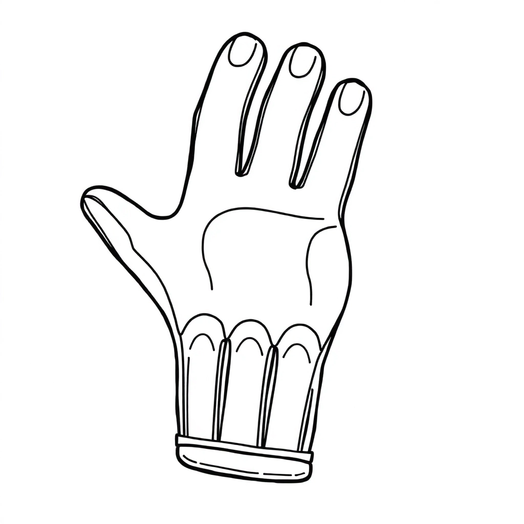 cycling glove صفحات التلوين