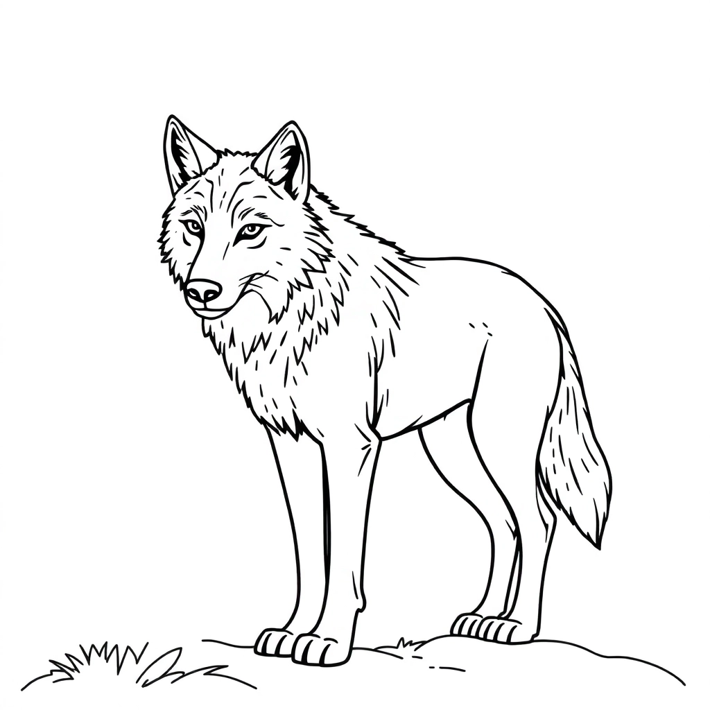 wolf صفحات التلوين