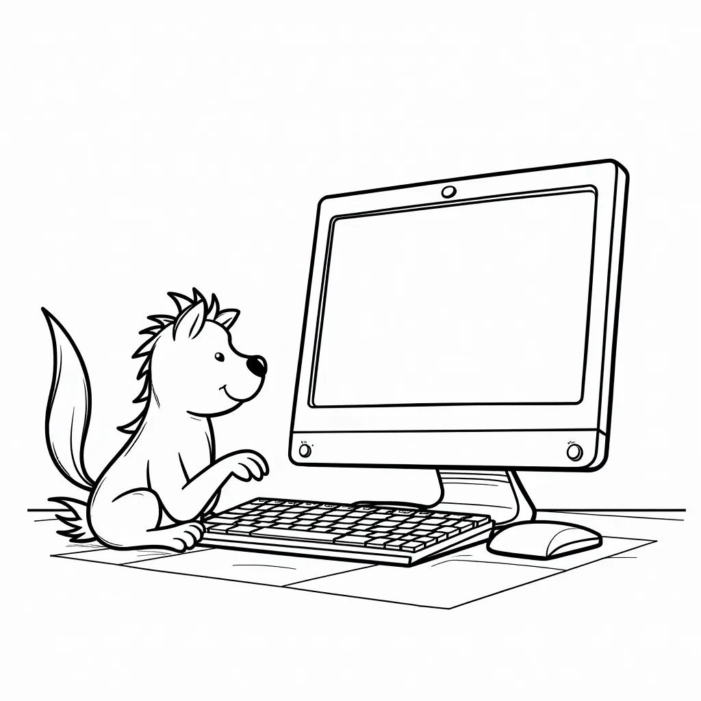 computer coloring pages