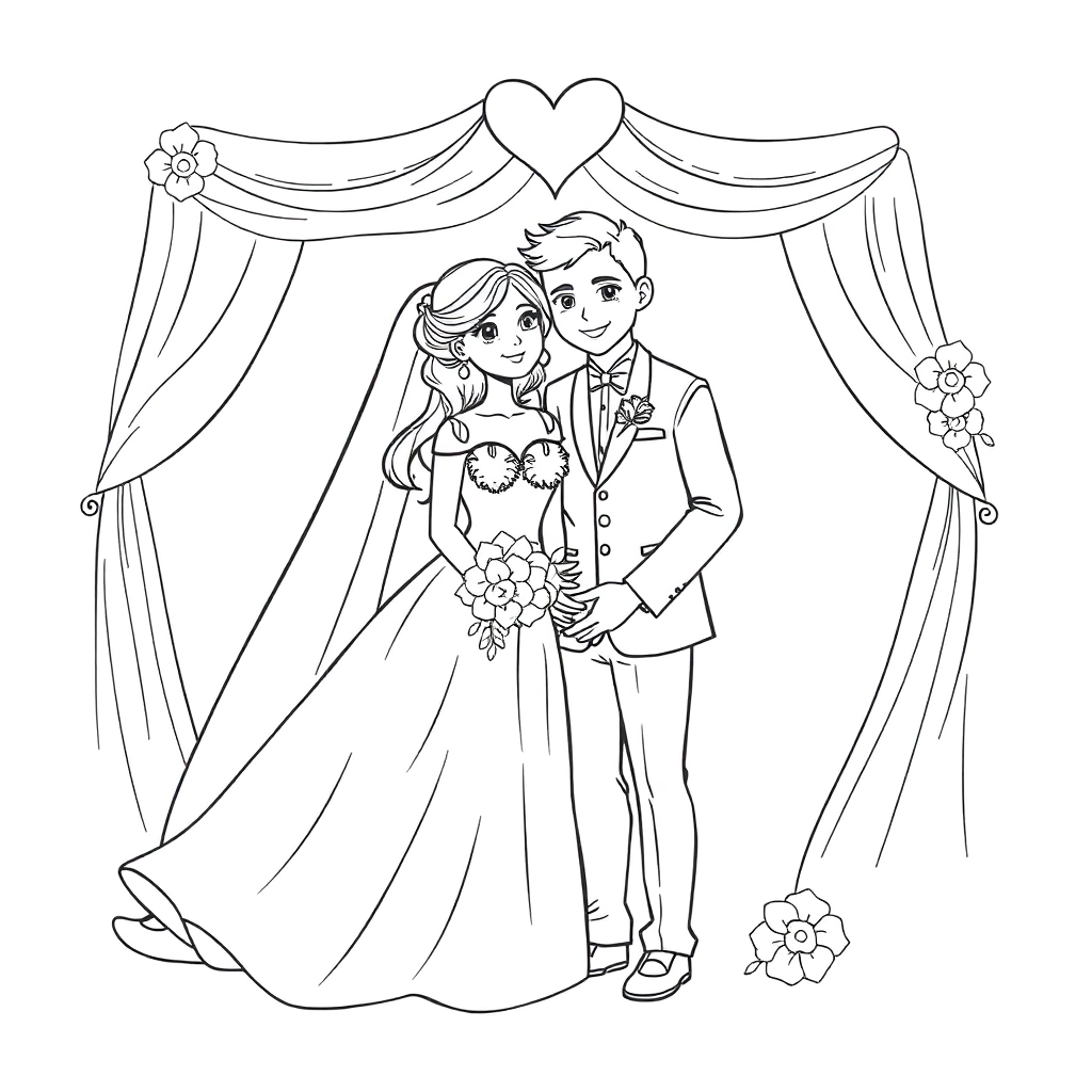 wedding scan code صفحات التلوين