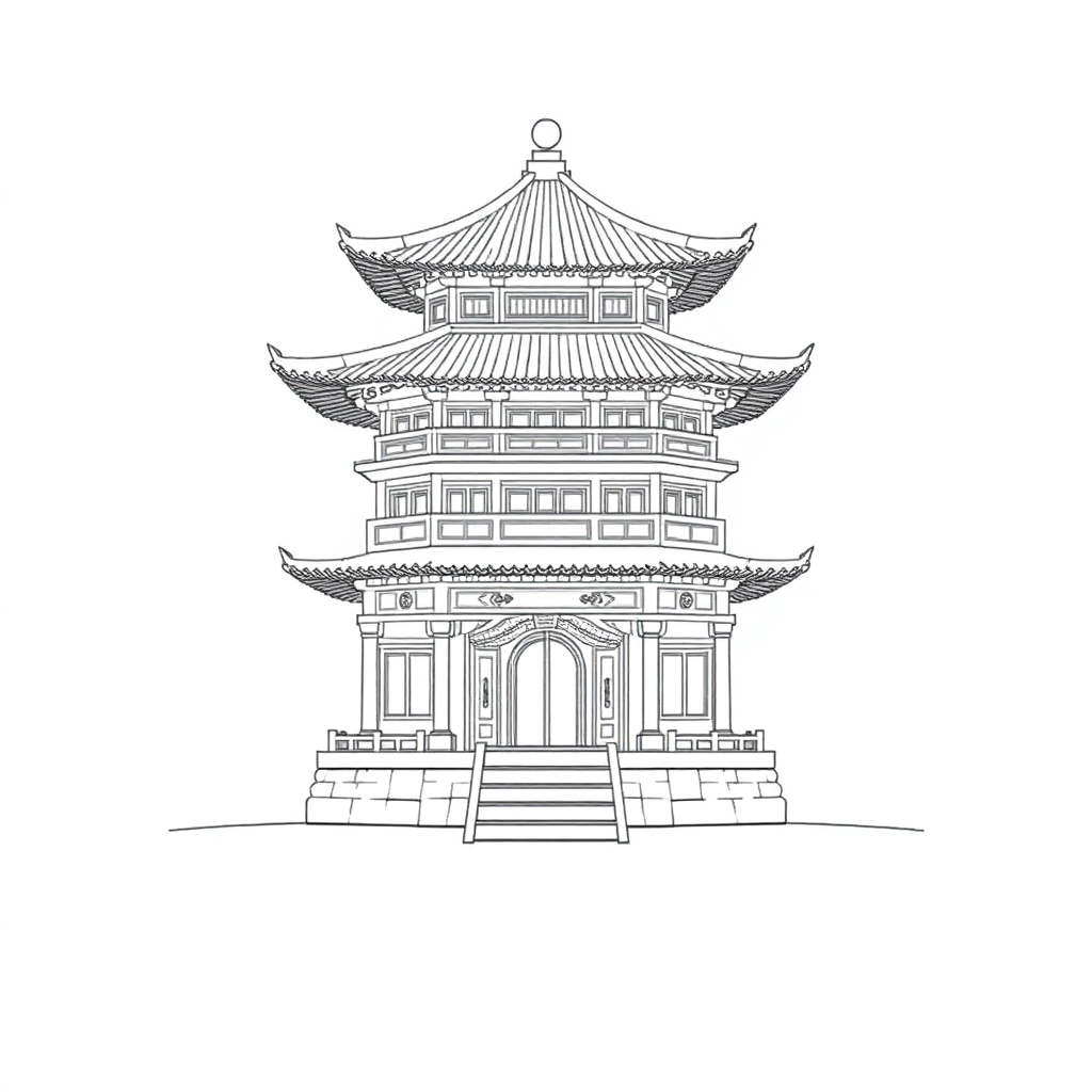 滕王阁 صفحات التلوين