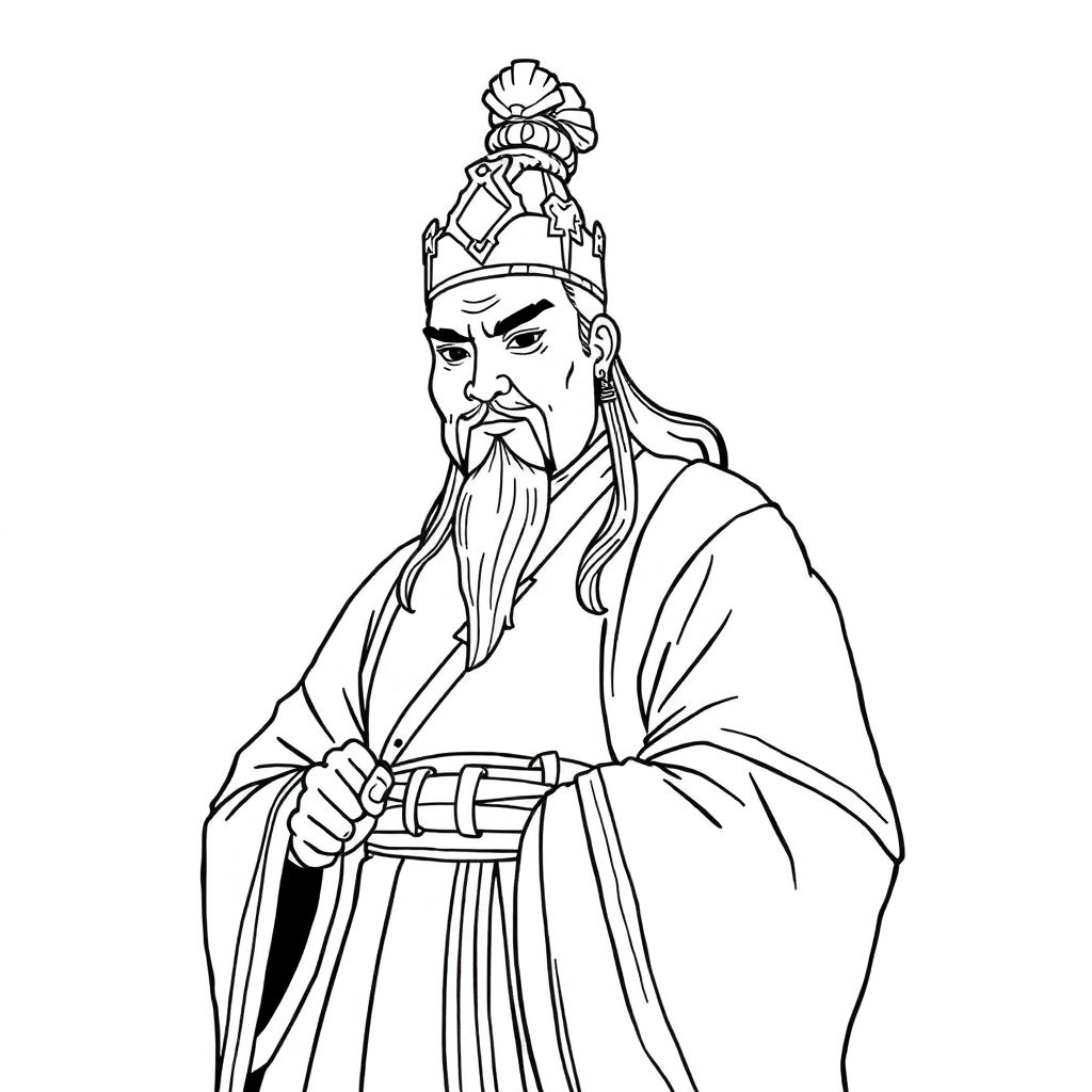 诸葛亮 صفحات التلوين