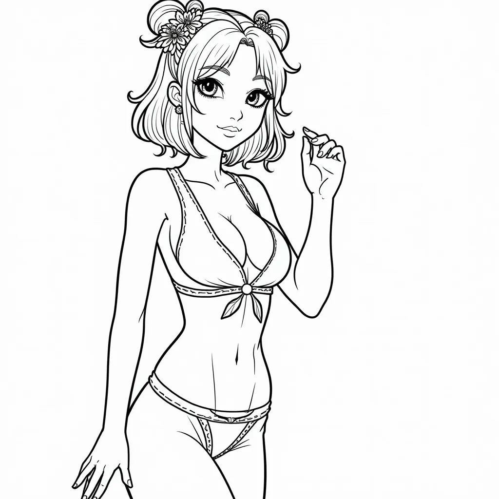 chinese sexy girl coloring pages