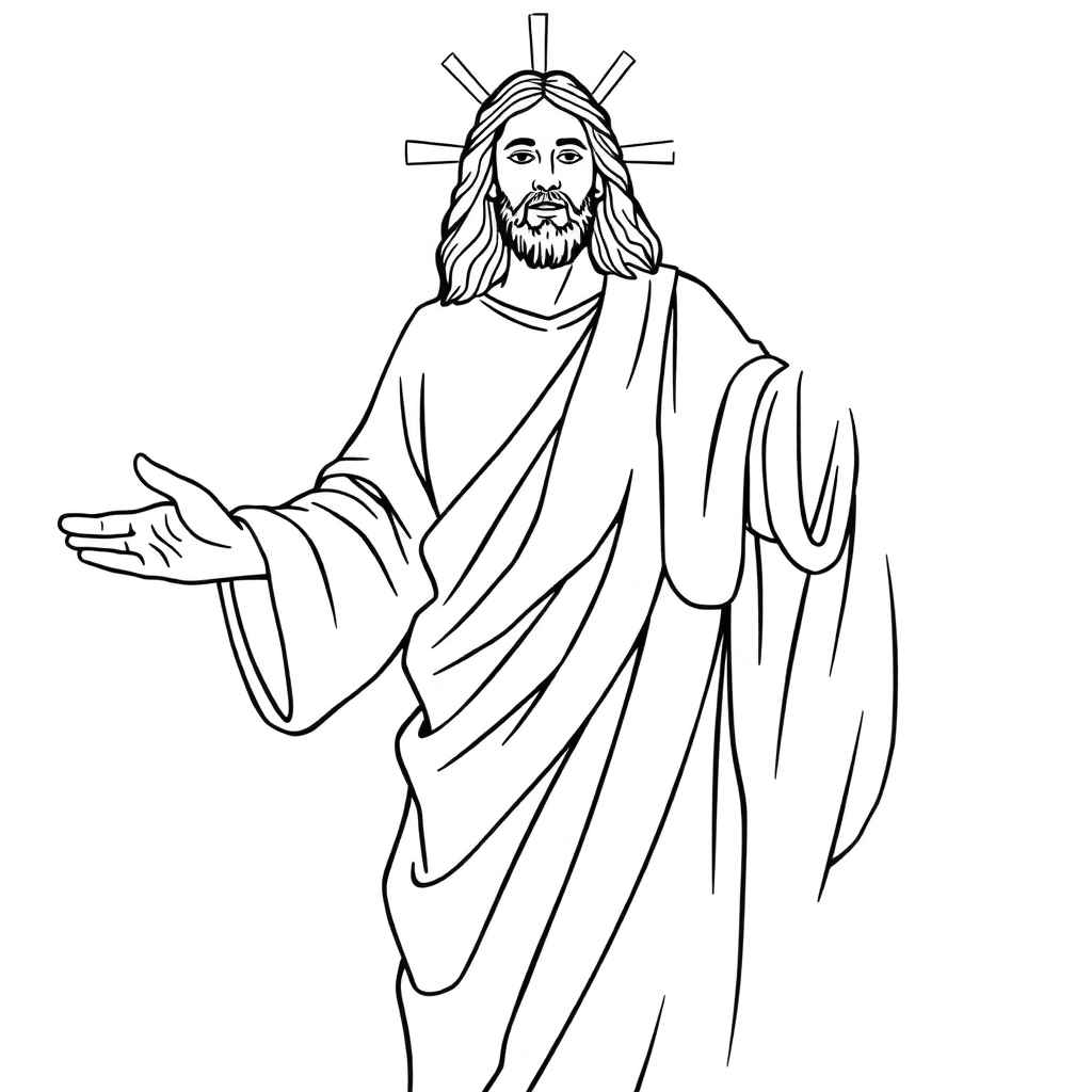 Jesus صفحات التلوين