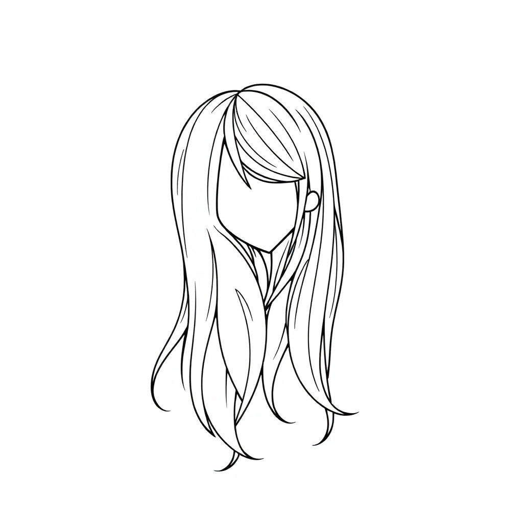 queenlong haircute صفحات التلوين