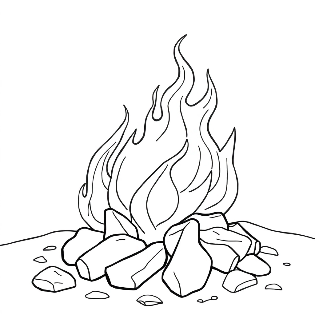 fire صفحات التلوين