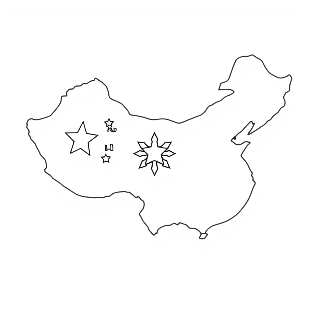 中国国徽 صفحات التلوين