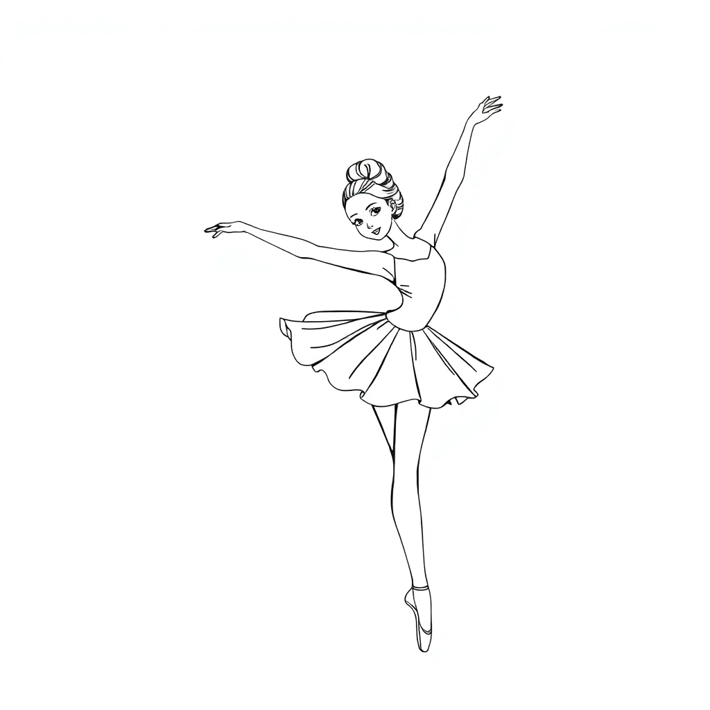 ballerina cappuccino صفحات التلوين