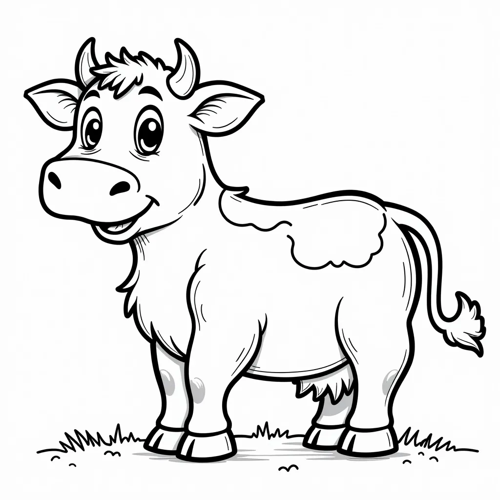 binky in a cow butt coloring pages