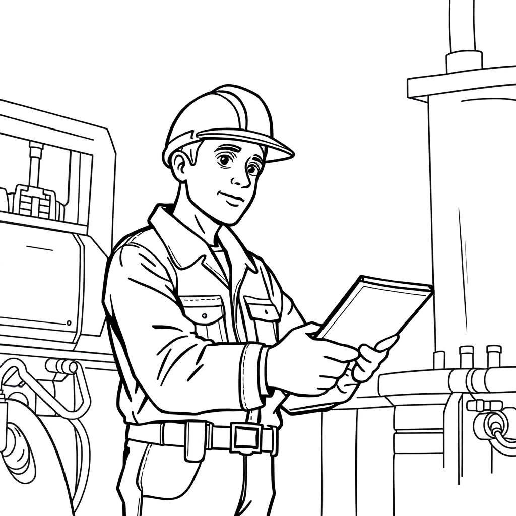 engineer صفحات التلوين